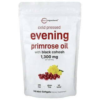 Evening Primrose Oil with Black Cohosh, Cold Pressed, 240 mini-softgels