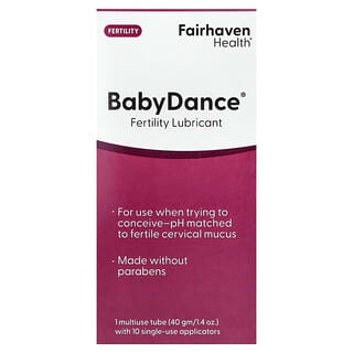 Baby Dance, Fertilidad Lubricant, 1 Multivitamínico-Use Tube with 10 Single-Use Applicators