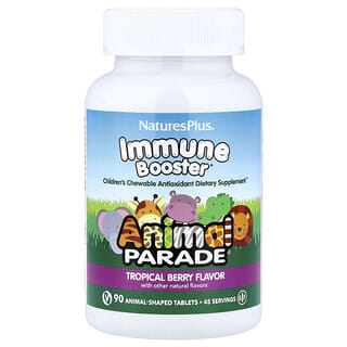 Animal Parade, Inmunidad Booster, Tropical Berry, 90 Animal-Shaped tabs