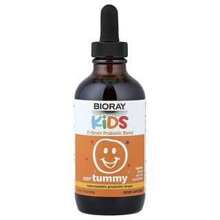 Niños, NDF Tummy, 11-Strain Probiótico Blend, Raspberry, 4 fl oz (118 ml)