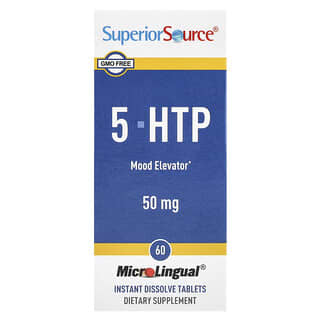5-HTP, 50 mg, 60 MicroLingual Instant Dissolve tabletas