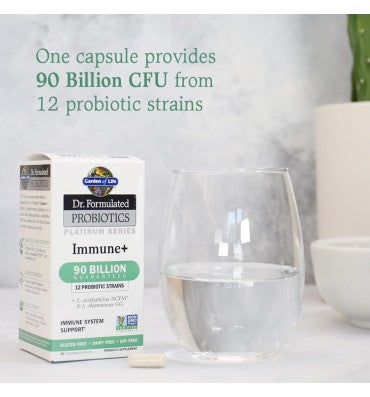 Garden of Life Dr. Formulated, Probióticos Platinum soporte para sistema Inmune. 30 Vcaps