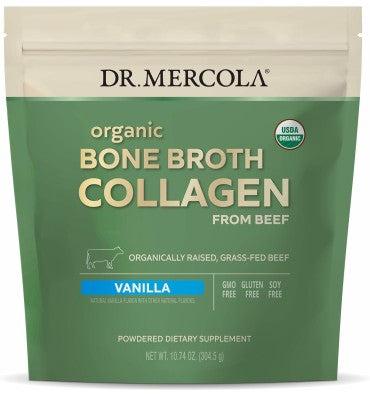 Colágeno Caldo de Huesos Orgánico en polvo, 2 sabores. 30 servings
