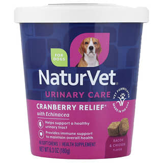 Urinary Care, Cranberry Relief® with Echinacea, para Perros, Tocino & Pollo, 60 Soft Chews, 6.3 oz (180 g)