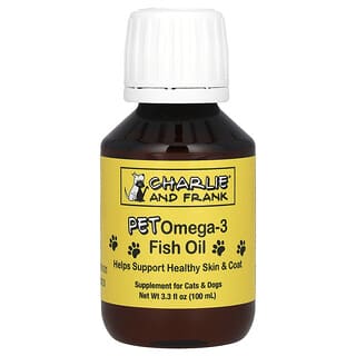 Pet Omega-3 Fish Oil, para Gatos y Perros, 3.3 fl oz (100 ml)