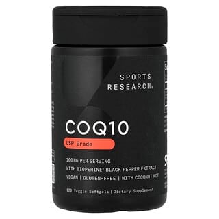 CoQ10, USP Grade con BioPerine, 120 Veggie softgels