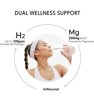 Pepax, Tabletas de agua de hidrógeno molecular con magnesio, 108 ppm. 90 tabs