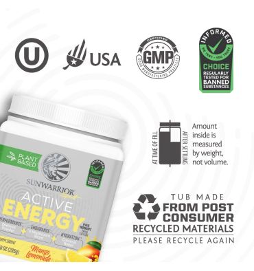 Active Energy Preentrenamiento Vegano 285 gr.