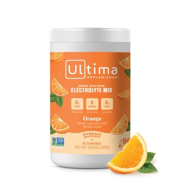 Electrolitos Veganos Sin Azúcar, Sin Calorías, sabor Naranja.