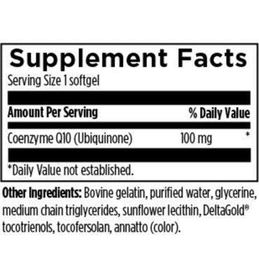 Q Evail 100 CoQ10 Ubiquinone. 60 coftgel
