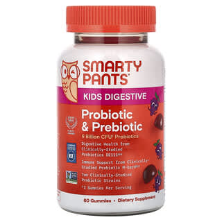 para Niños Digestivo, Probiótico & Prebiótico Gummies, Uva 60 Gomitas