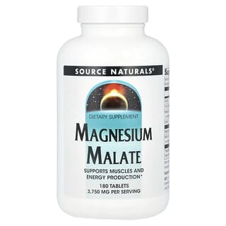 Source Naturals, Malato de Magnesio. 180 tabs