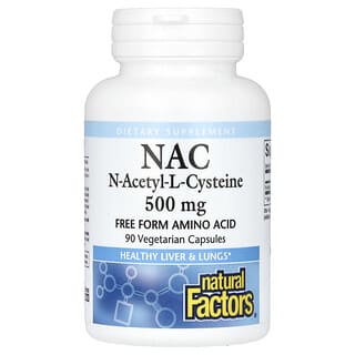 NAC, N-Acetyl-L Cysteine, 500 mg, 90 vegetarian caps