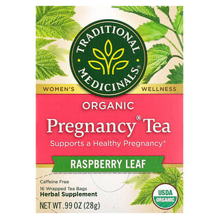 Té Orgánico Pregnancy Raspberry Leaf Caffeine Free, 16 tea bags
