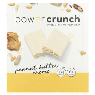 Barras Energéticas de Proteína Sabor Crema de Mantequilla de Cacahuate 12 Barras de 40 g c/u