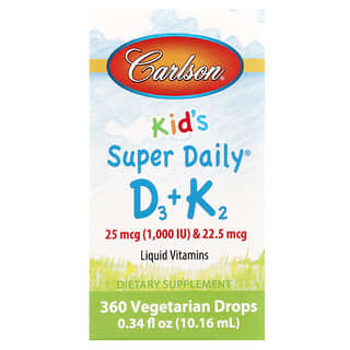 Vitamina D3 + K2, para Niños. 10.16 ml.