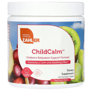 ChildCalm, Niños Fórmula de Apoyo para Relajación, Fruit Punch, 60 tabletas masticables