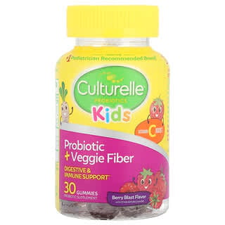 Probióticos y Fibra Vegetal para Niños, sabor Berry Blast. 30 gomitas