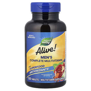Multivitamínico para Hombre, completo, Alive!. 130 tabs.