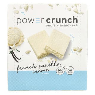 Barras Energéticas de Proteína Sabor Crema de Vainilla Francesa 12 Barras de 40 g c/u