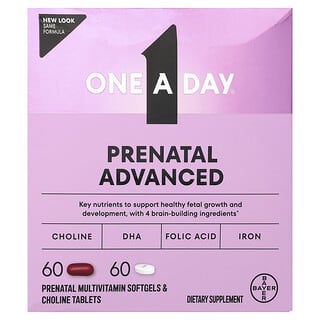 Prenatal Advanced, 60 Multivitamínico softgels + 60 Choline tabs