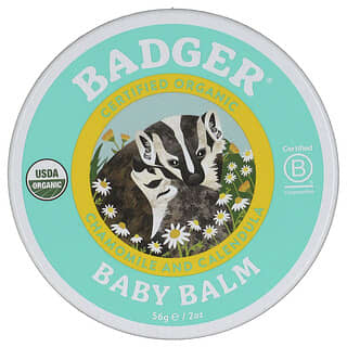 Organic Bebé Balm, Chamomile y Calendula, 2 oz (56 g)