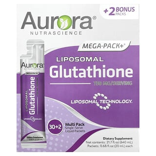 Mega-Pack+®, Liposomal Glutathione, 32 Packets, 0.68 fl oz (20 ml) Each