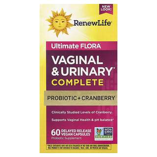 Ultimate Flora, Vaginal + Salud Urinaria Complete, 60 Delayed Release caps