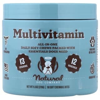 Multivitamínico, para Perros, Todas las Edades, 90 Soft Chewable Bites, 9.5 oz (270 g)