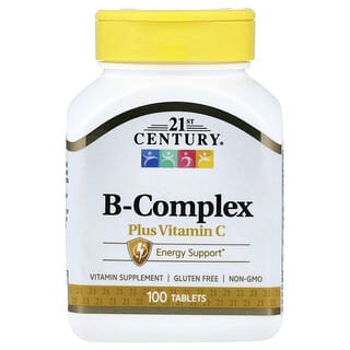 B-Complex plus Vitamina C, 100 tabs