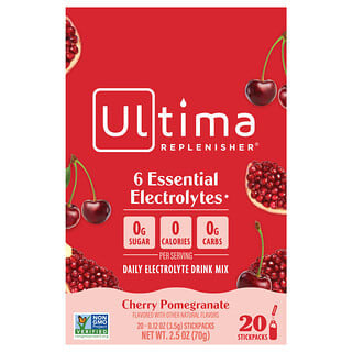 Mezcla de Electrolitos, Cereza Granada 20 Stick Packs, 0.12 oz (3.4 g) Cada Uno