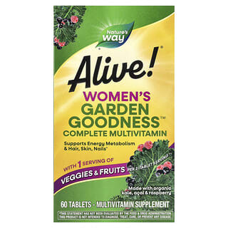 Multivitamínico para Mujer, completo, Alive!. 60 tabs.