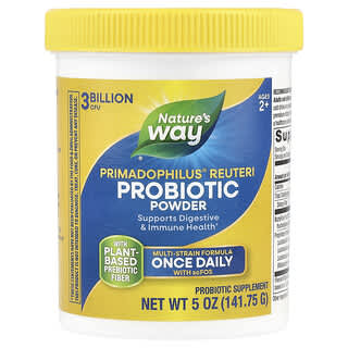 Primadophilus Reuteri Probiótico Powder, 2+ Años, 3 Billion cfu, 5 oz (141.75 g)