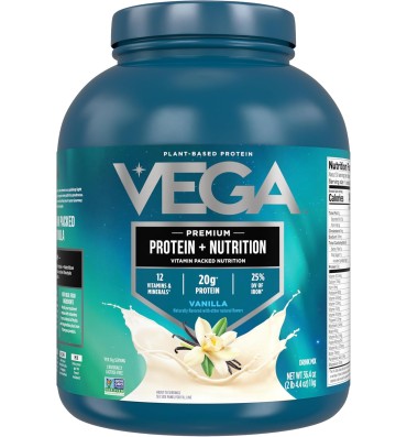 Vega, Vega Proteina Vegana y Vitaminas, 2 sabores. 1 kg