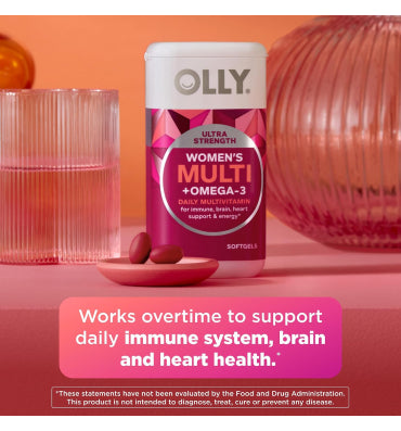 OLLY, Woman´s Multivitamínico y Omegas Ultra. 60 softgel