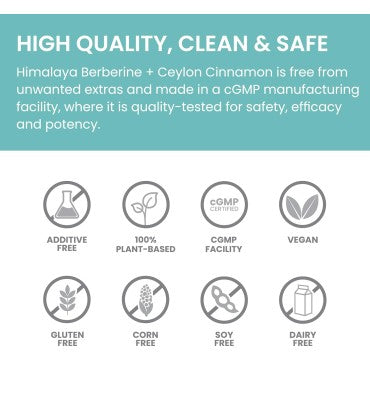 Berberine with Ceylon Cinnamon. 60 Vcaps