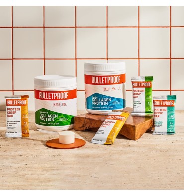 Barras de Proteína Crisp, baja en Azúcar y Carbohidratos. 12 barras