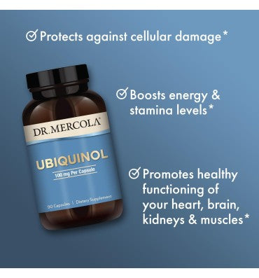 Ubiquinol Antioxidant Supplement 200 mg. 90 Caps