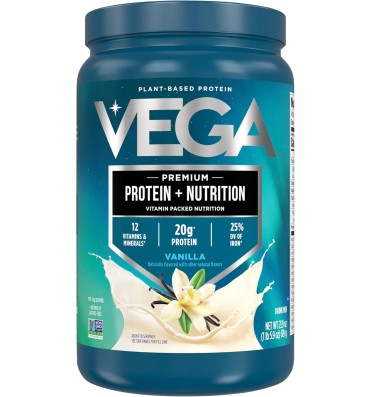 Vega, Vega Proteina Vegana y Vitaminas, 2 sabores. 619 gr.