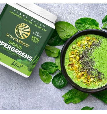 Supergreens Ormus sabor Menta. 225 gr