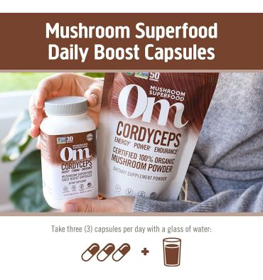 Hongos Cordyceps Energía y Rendimiento. 90 caps.