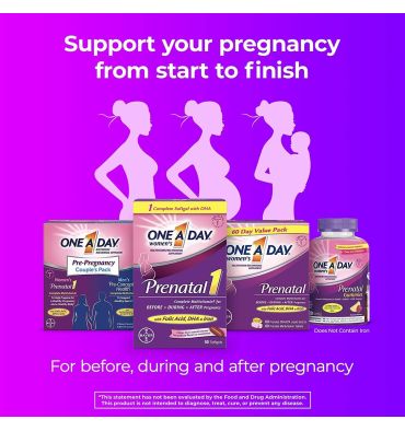 Mutlivitamínico Prenatal One a Day. 120 caps blandas.