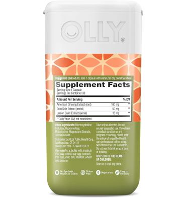 Focus Adaptógeno Ginseg, Gotu Kola y Lemon Balm. 30 caps