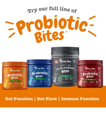 Senior Advanced Gut Health. Probioticos y Enzimas Digestivas, soporte Sistema Digestivo. 90 chews