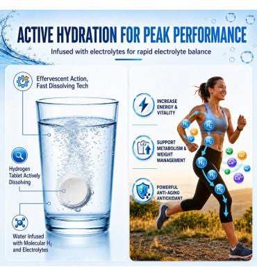DVO, Tabletas de Agua con Hidrógeno, Electrolitos y Magnesio. 45 tabs