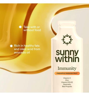 Sunny Within, Immunity 6 in 1 Liposomal Vitamin C. 30 pack