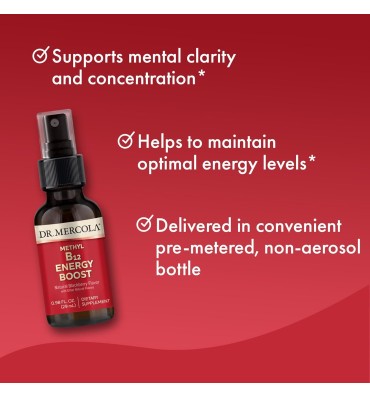 Vitamina B12, spray, sabor Cereza. 39 serv.