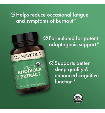 Extracto de Rhodiola Orgánica. 30 caps