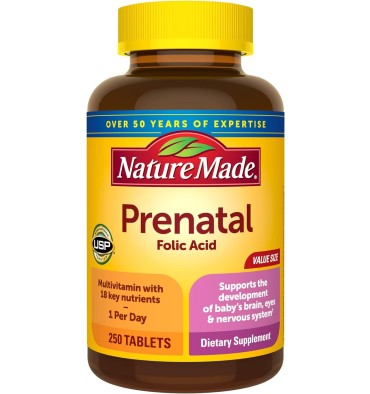 Multivitamínico Prenatal + Ácido Folico + DHA. 60 softgel