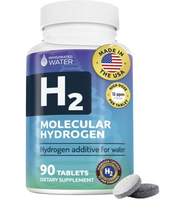 Invigorated Water Tabletas de Agua de Hidrógeno sin sabor. 2 opc